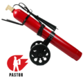 Gasilnik CO2-30 Pastor – industrijski CO2 gasilnik na vozičku za požare razreda B