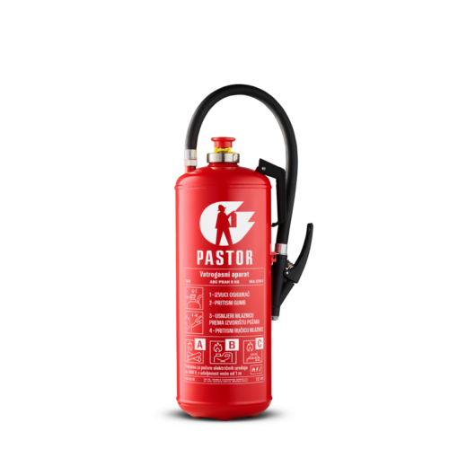 Gasilni aparat S9+ Pastor s prahom ABC 9 kg